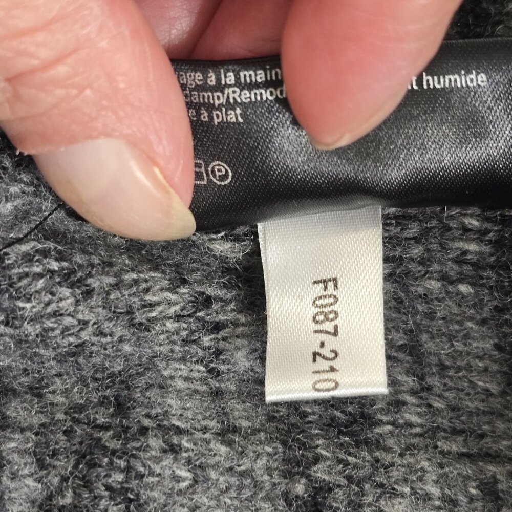 Filippa K Men's Wool  Laine  Cardigan Size Small Gray Black - Picture 9 of 9